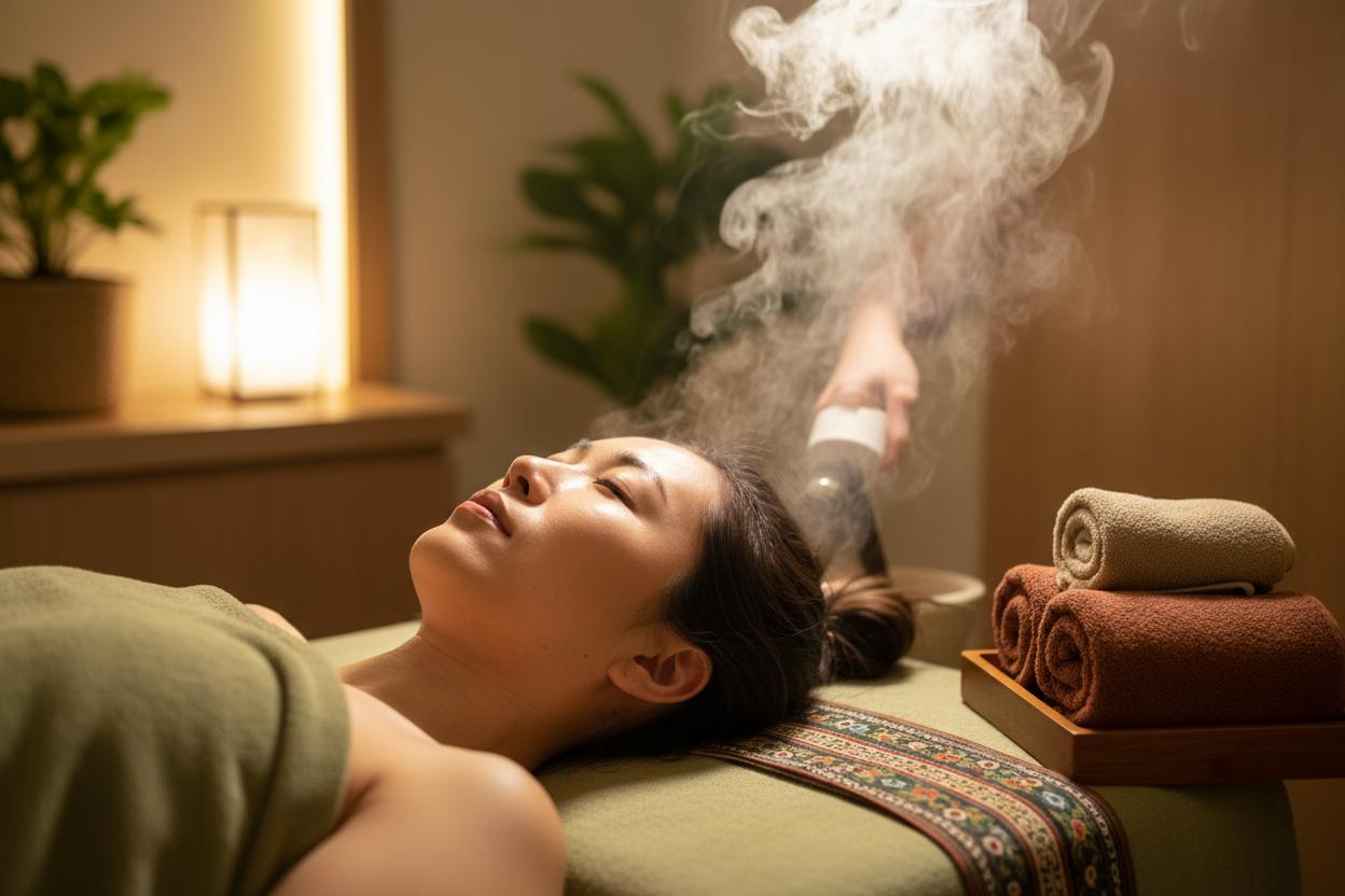 頭皮舒緩熱敷