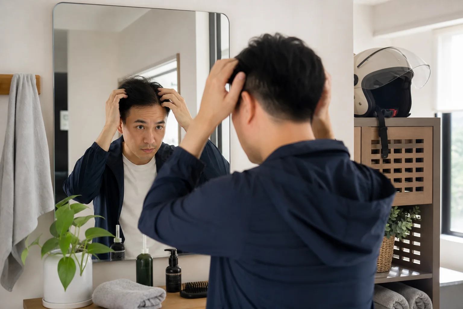 每天戴安全帽通勤，頭皮要多洗一次嗎？新竹騎士的回家清潔節奏